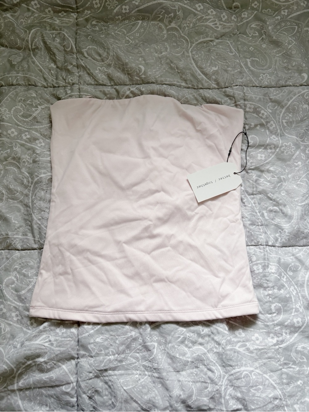 Strapless Tube Top in Light Pink